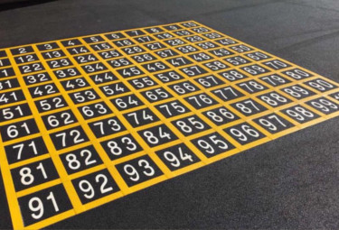 Northampton line markings for playgrounds
