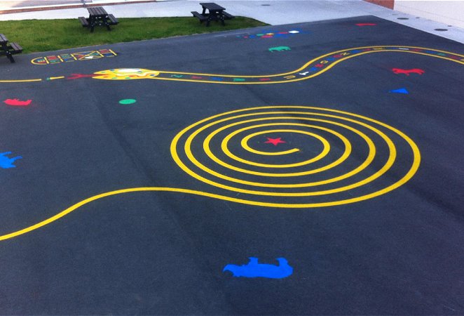 Playground line markings Pontefract